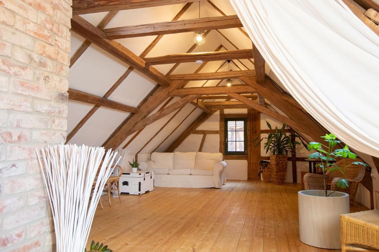 Naturhof-Papiermuehle 2 Bett-Zimmer Rosenrot Bollberg Dış mekan fotoğraf