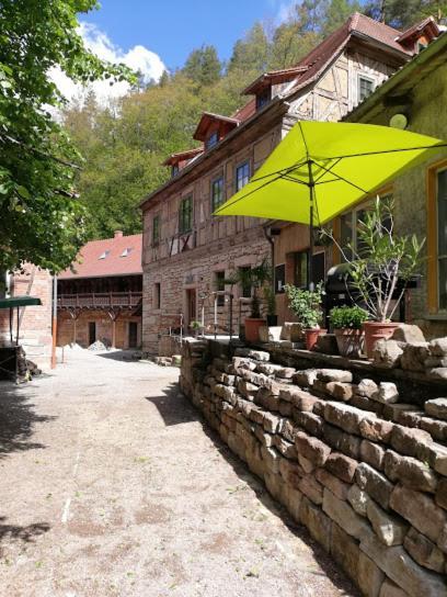Naturhof-Papiermuehle 2 Bett-Zimmer Rosenrot Bollberg Dış mekan fotoğraf