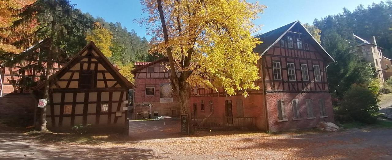 Naturhof-Papiermuehle 2 Bett-Zimmer Rosenrot Bollberg Dış mekan fotoğraf